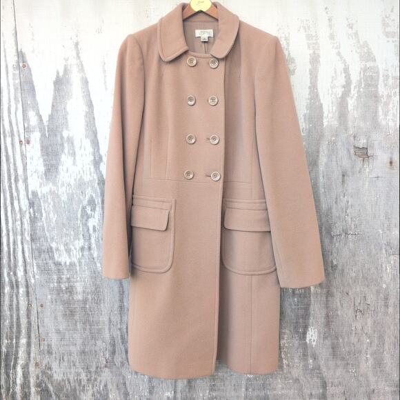 Ann Taylor Loft Wool Blend Pea Coat Women's 8 *Flawed Interior - Picture 1 of 11